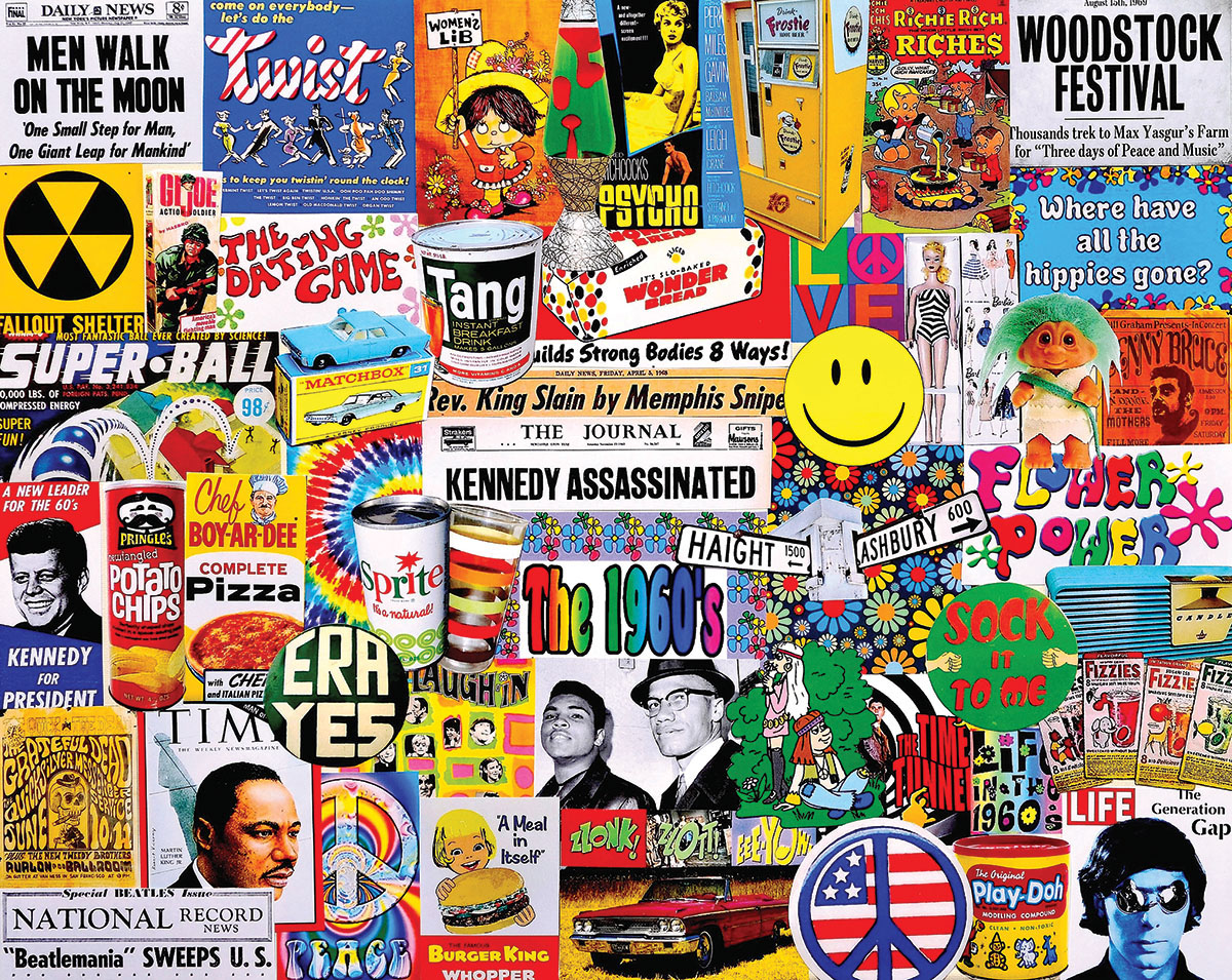 Life in the 60's Nostalgic & Retro Jigsaw Puzzle