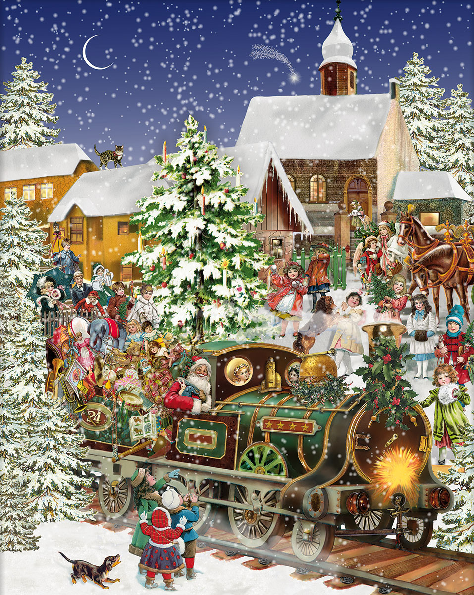 Christmas Train Christmas Jigsaw Puzzle
