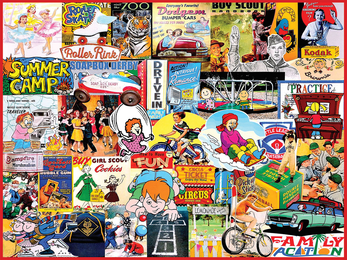 Things I Did as a Kid Collage Jigsaw Puzzle