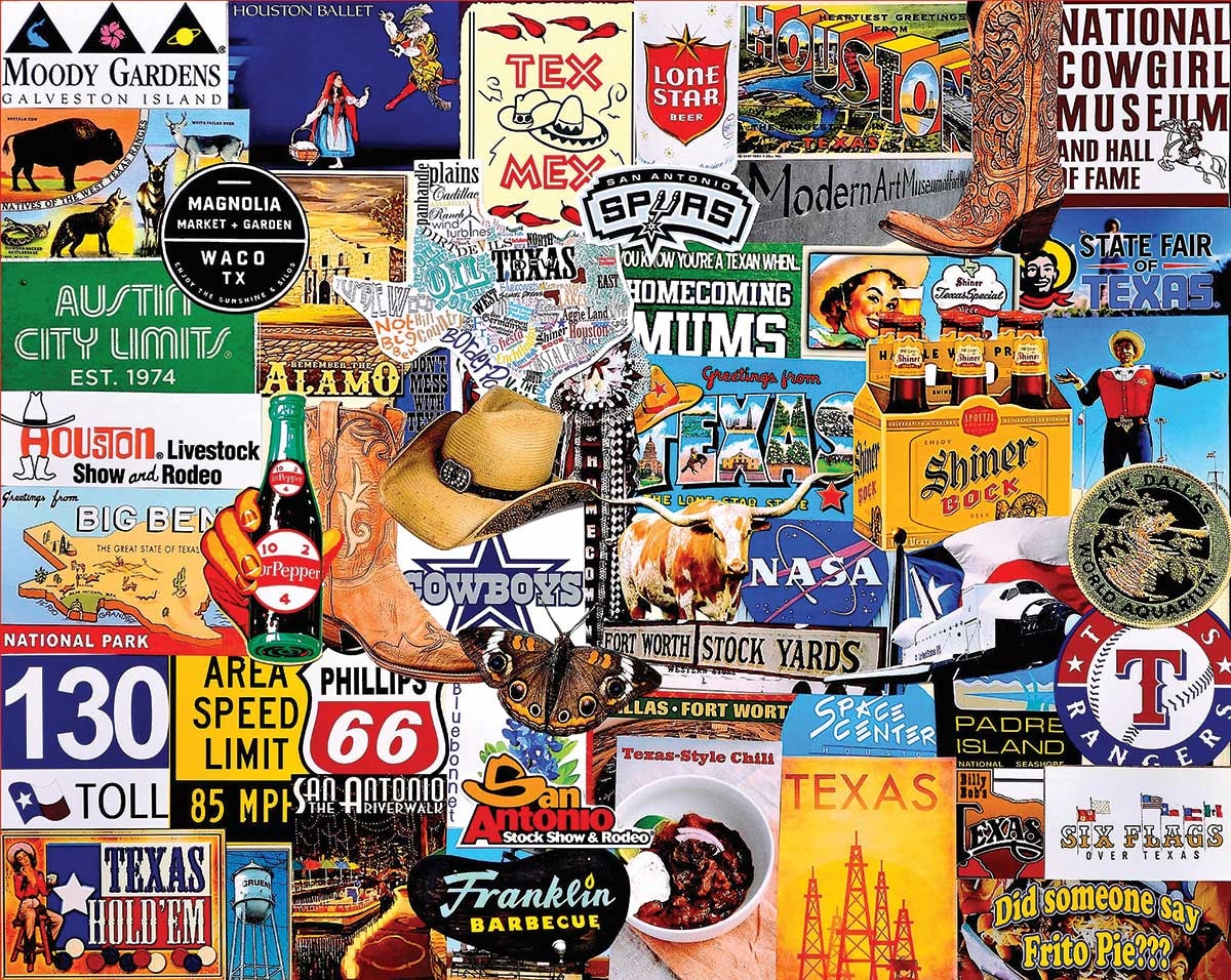 I Love Texas Collage