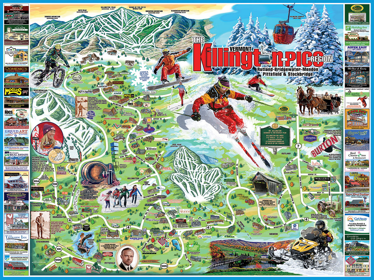 I Love Killington-Pico Maps & Geography Jigsaw Puzzle
