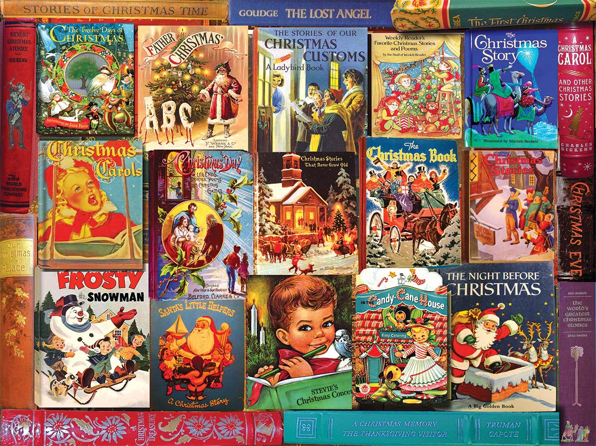 Christmas Books Nostalgic & Retro Jigsaw Puzzle