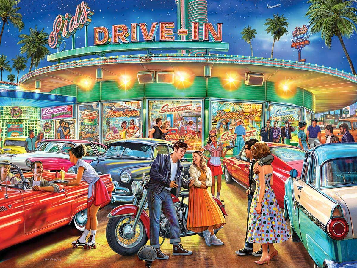 American Drive-In Vehicles Jigsaw Puzzle