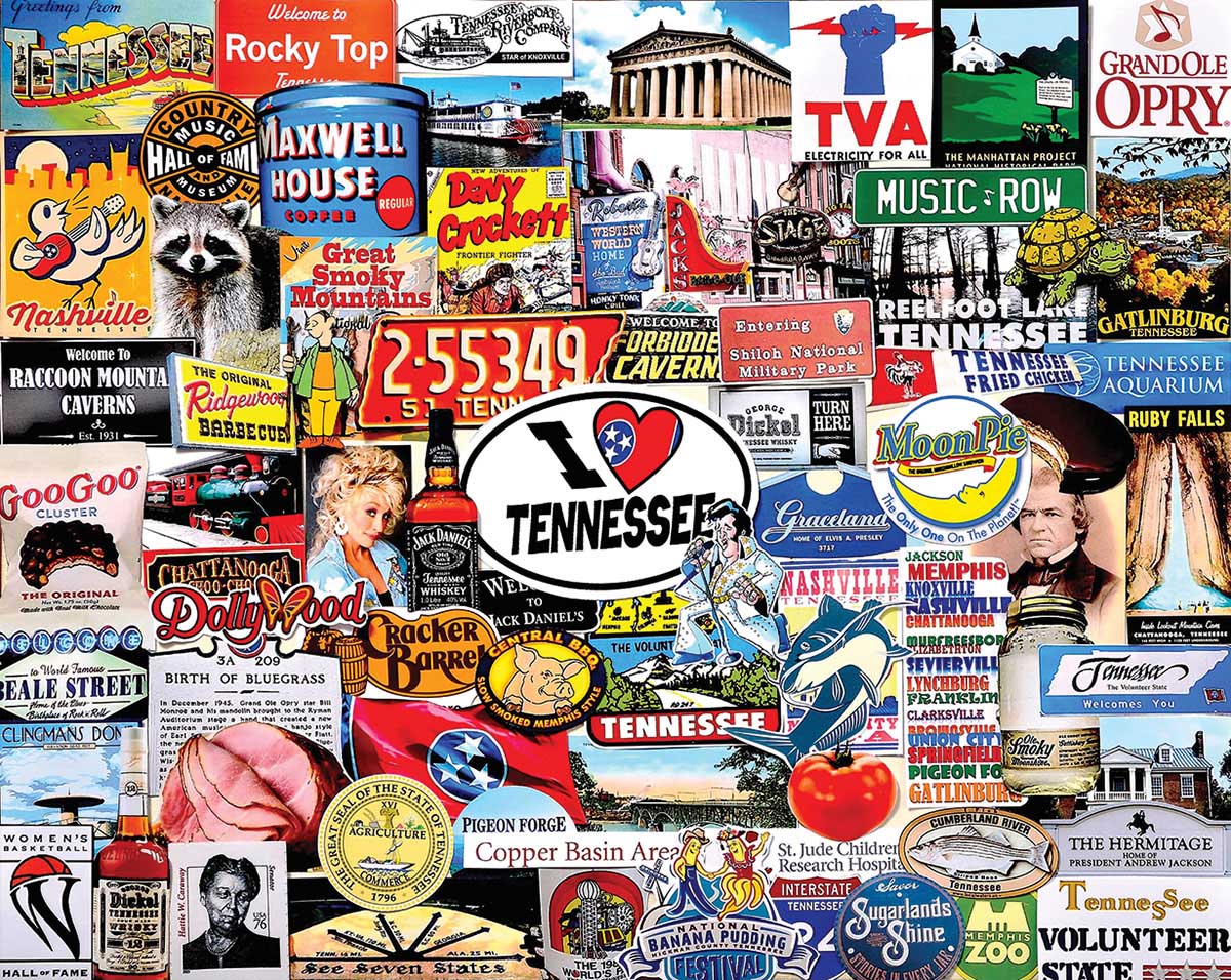 I Love Tennessee Travel Jigsaw Puzzle