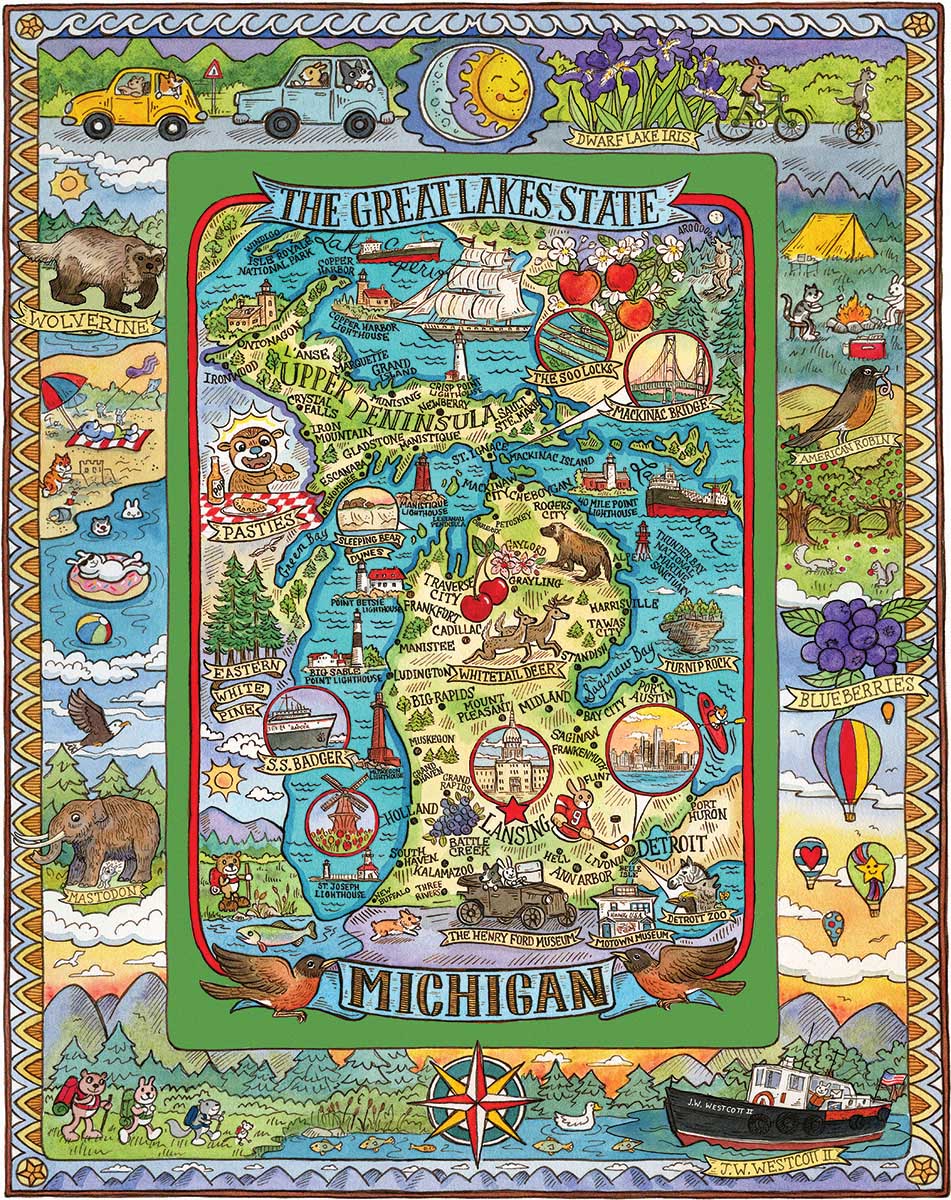 Michigan Maps & Geography Jigsaw Puzzle