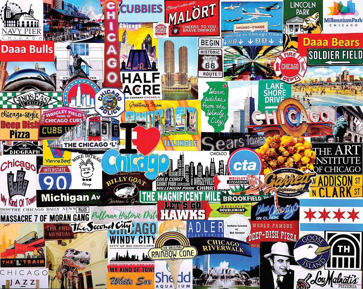I Love Chicago Chicago Jigsaw Puzzle