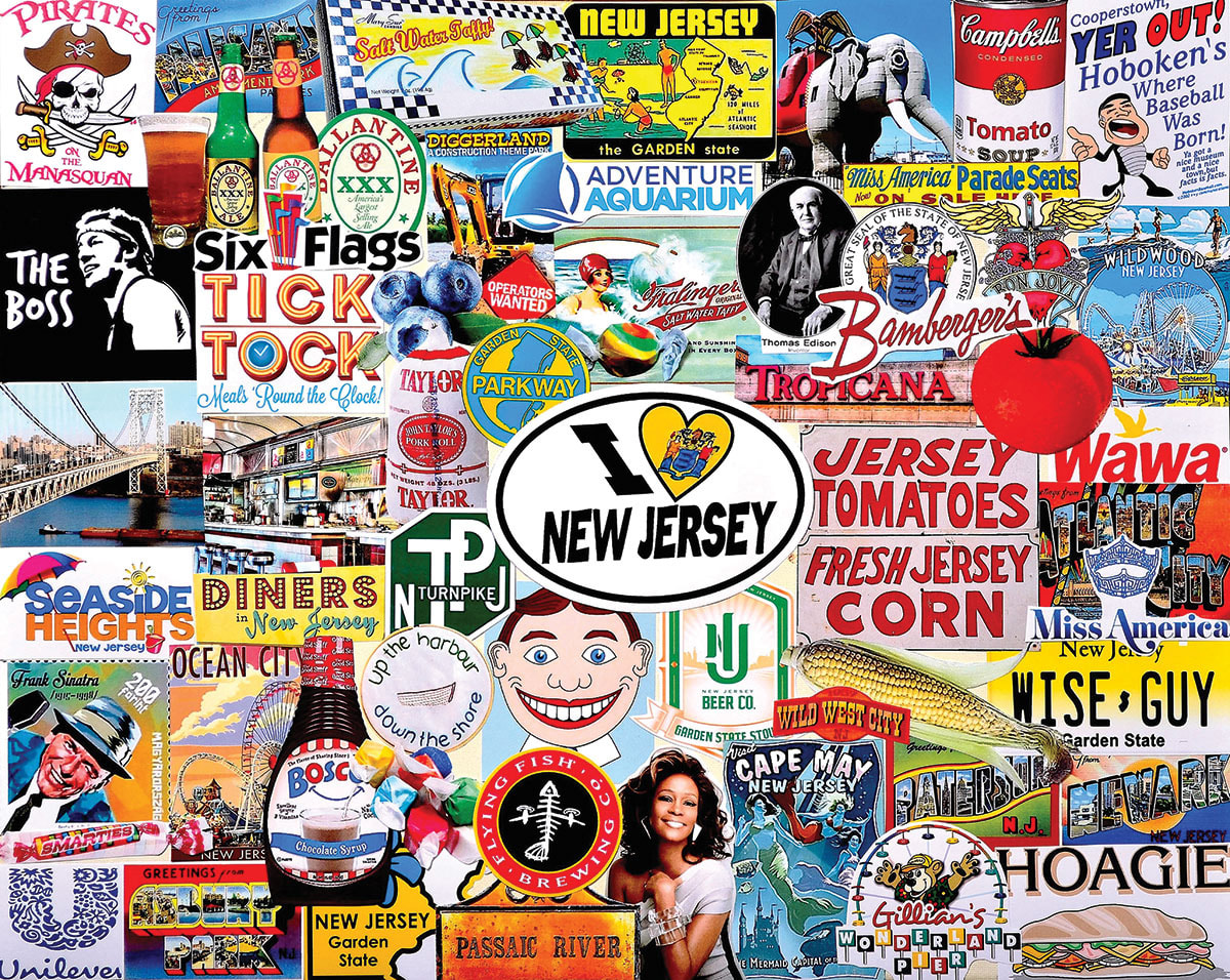I Love New Jersey Collage