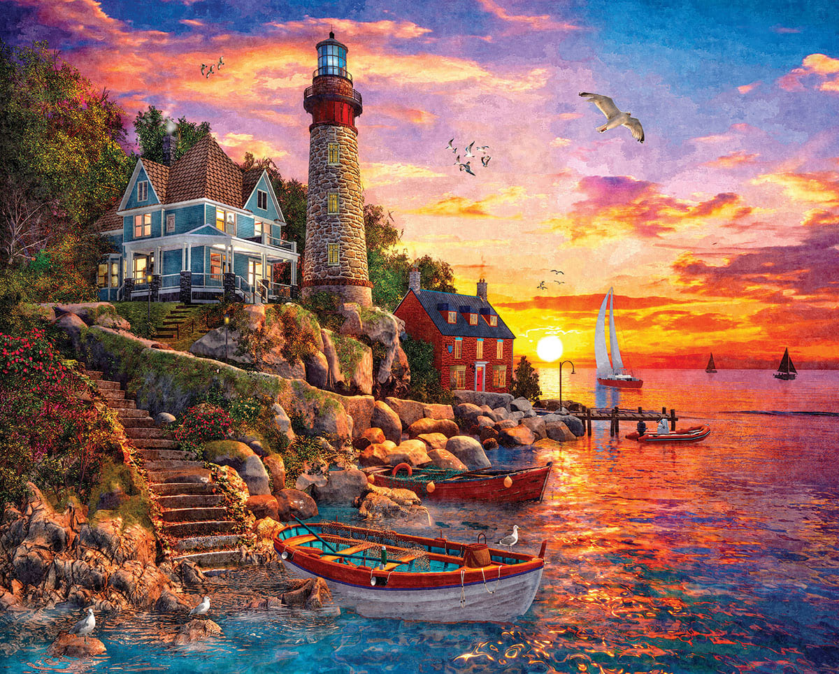 Lighthouse Sunset - Scratch and Dent Lighthouse
