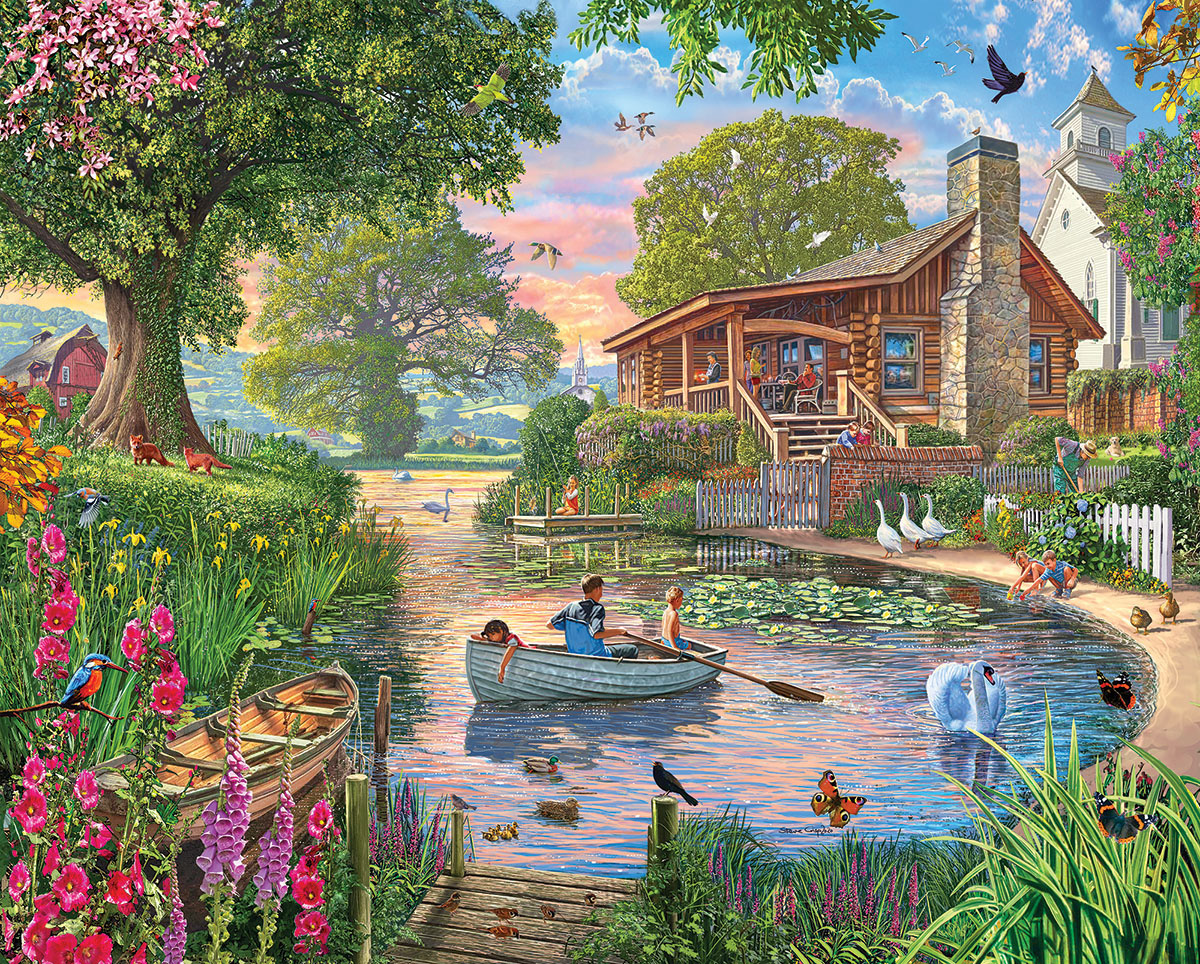 Peaceful Pond Lakes & Rivers Jigsaw Puzzle