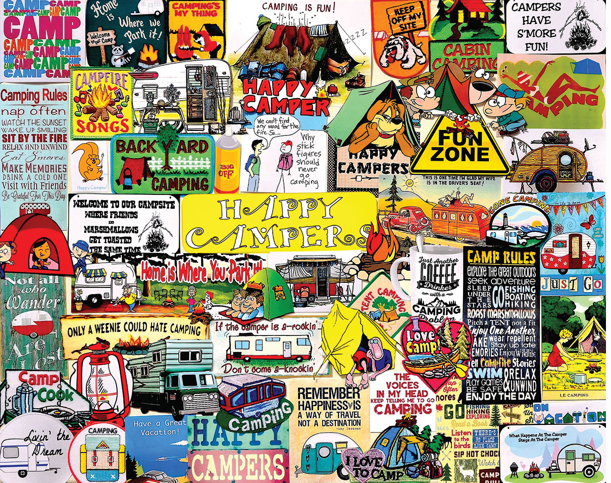 Happy Campers Travel Jigsaw Puzzle
