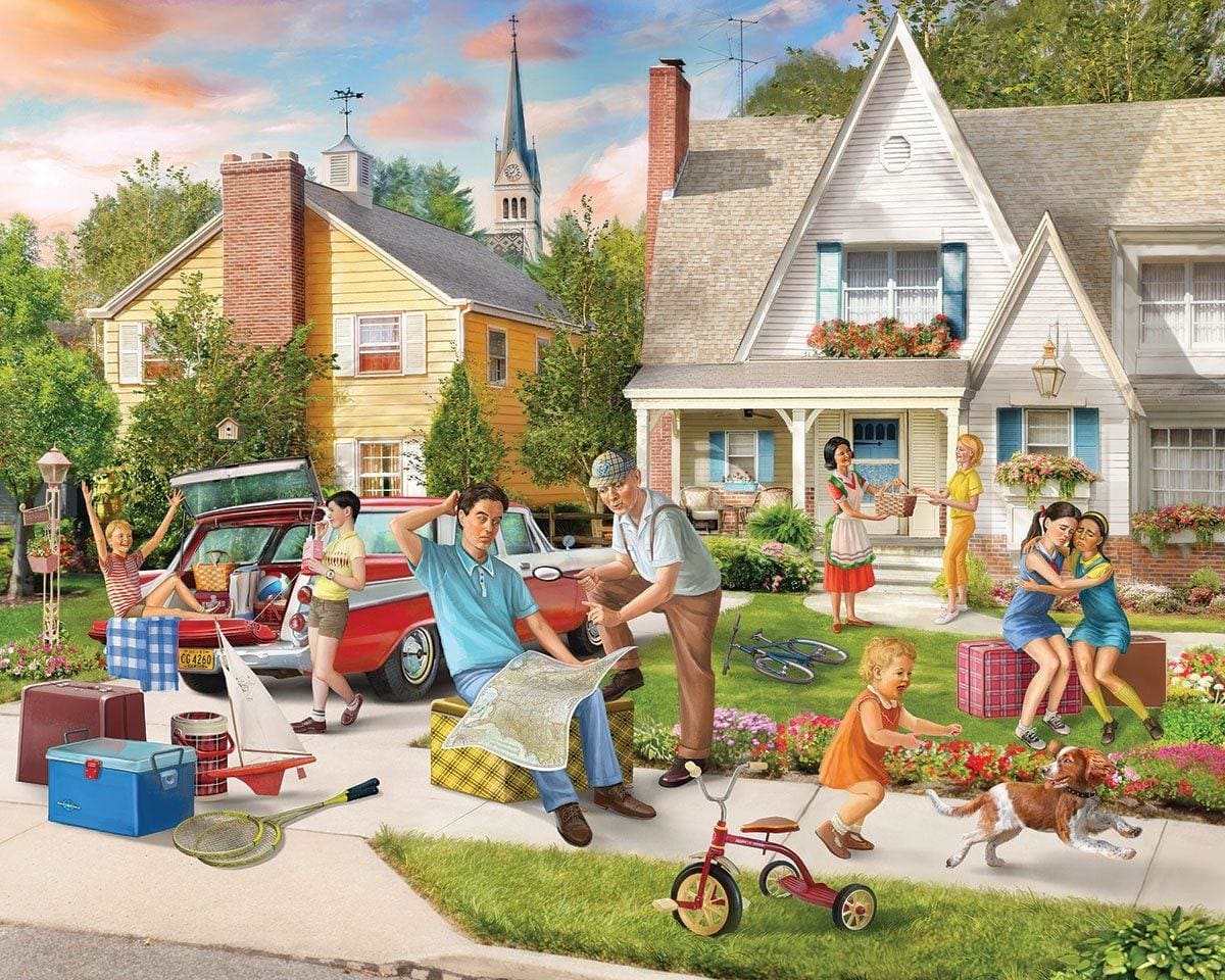 Family Road Trip Nostalgic & Retro