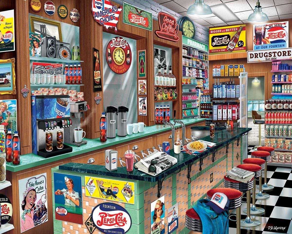 Pepsi Soda Fountain Nostalgic & Retro