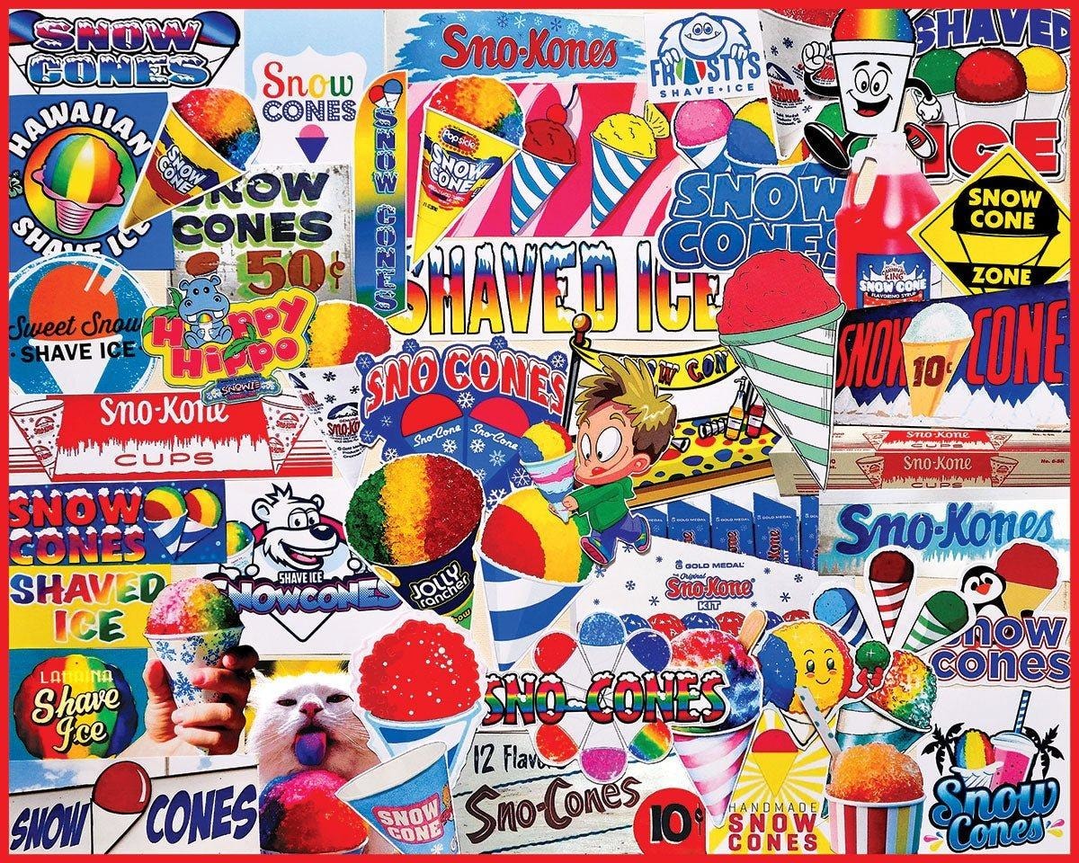 Snow Cones Collage