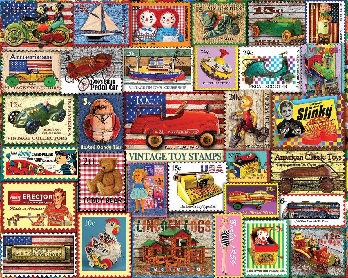 Vintage Toy Stamps Nostalgic & Retro