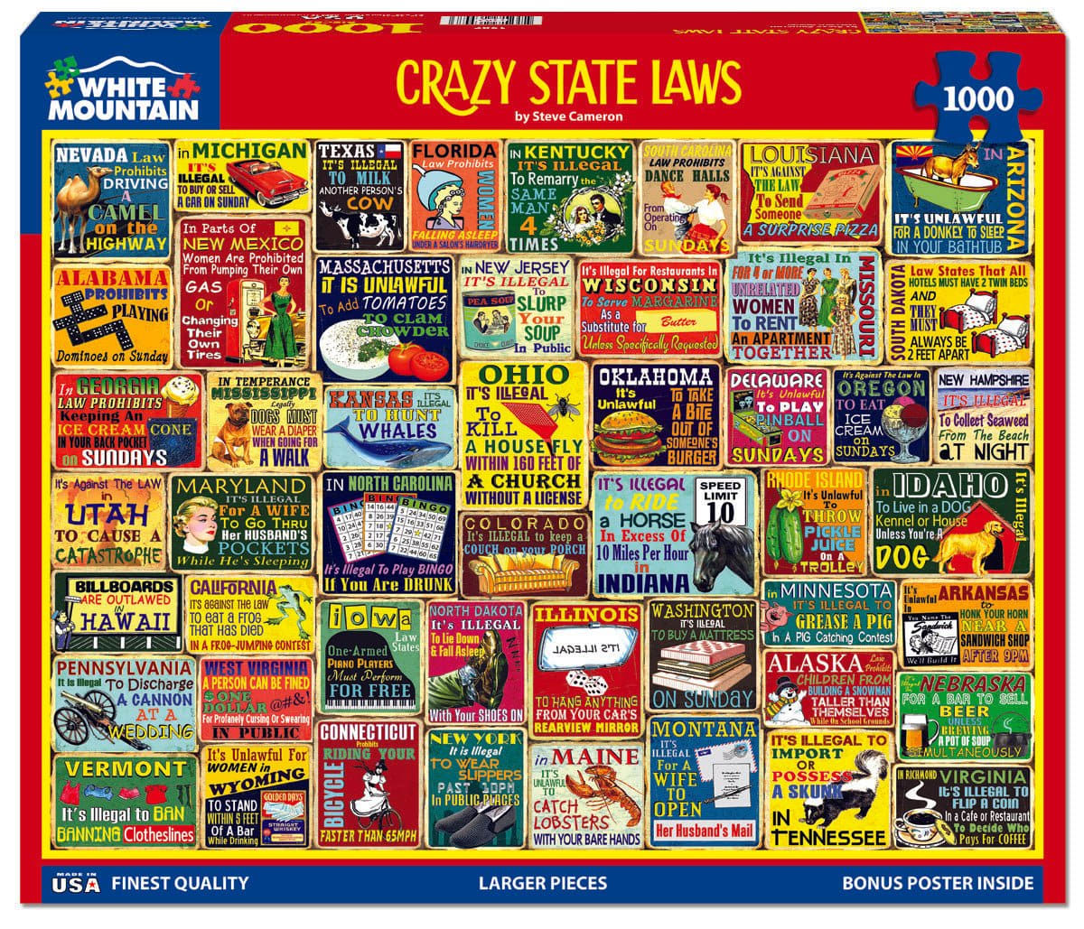 Crazy State Laws Collage