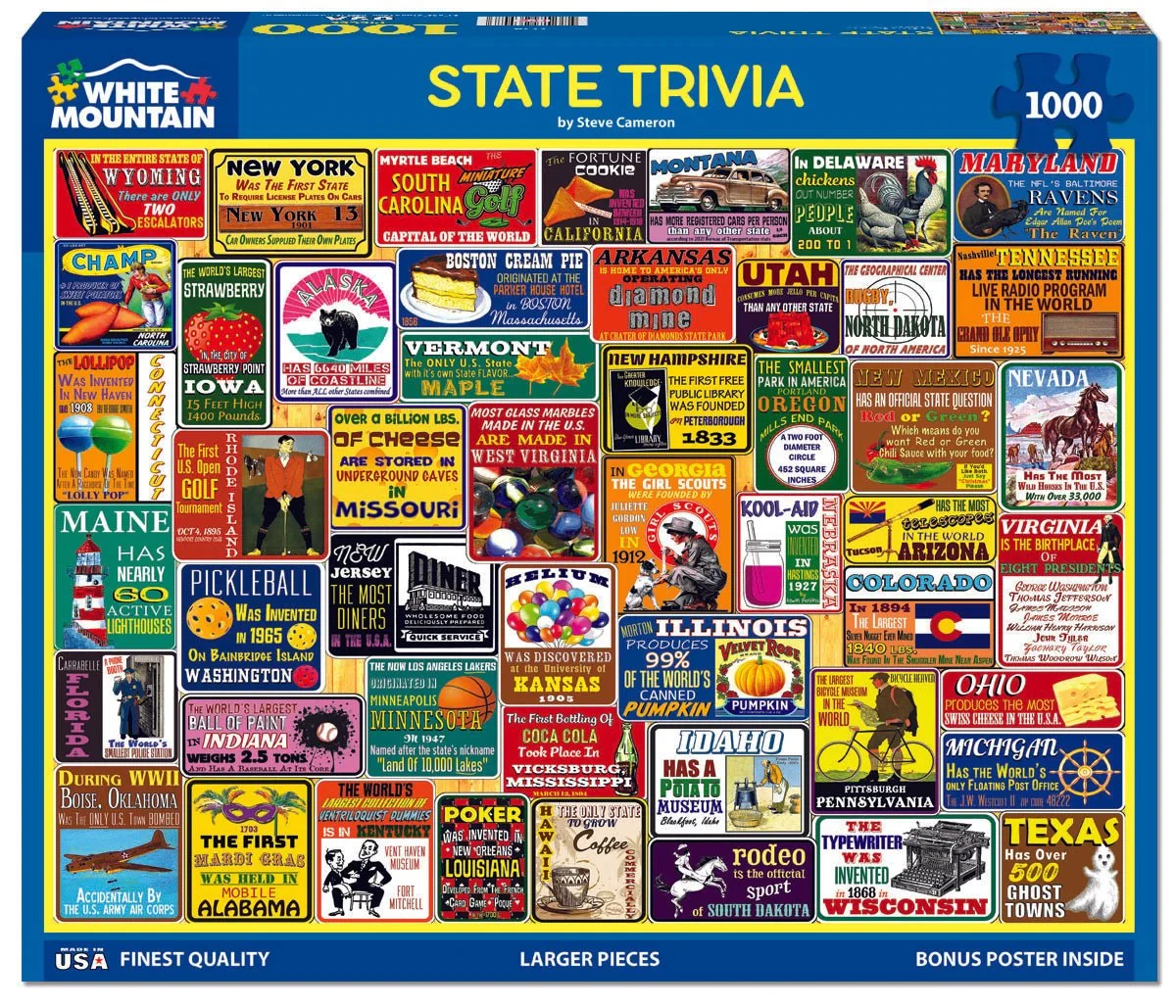 State Trivia Collage