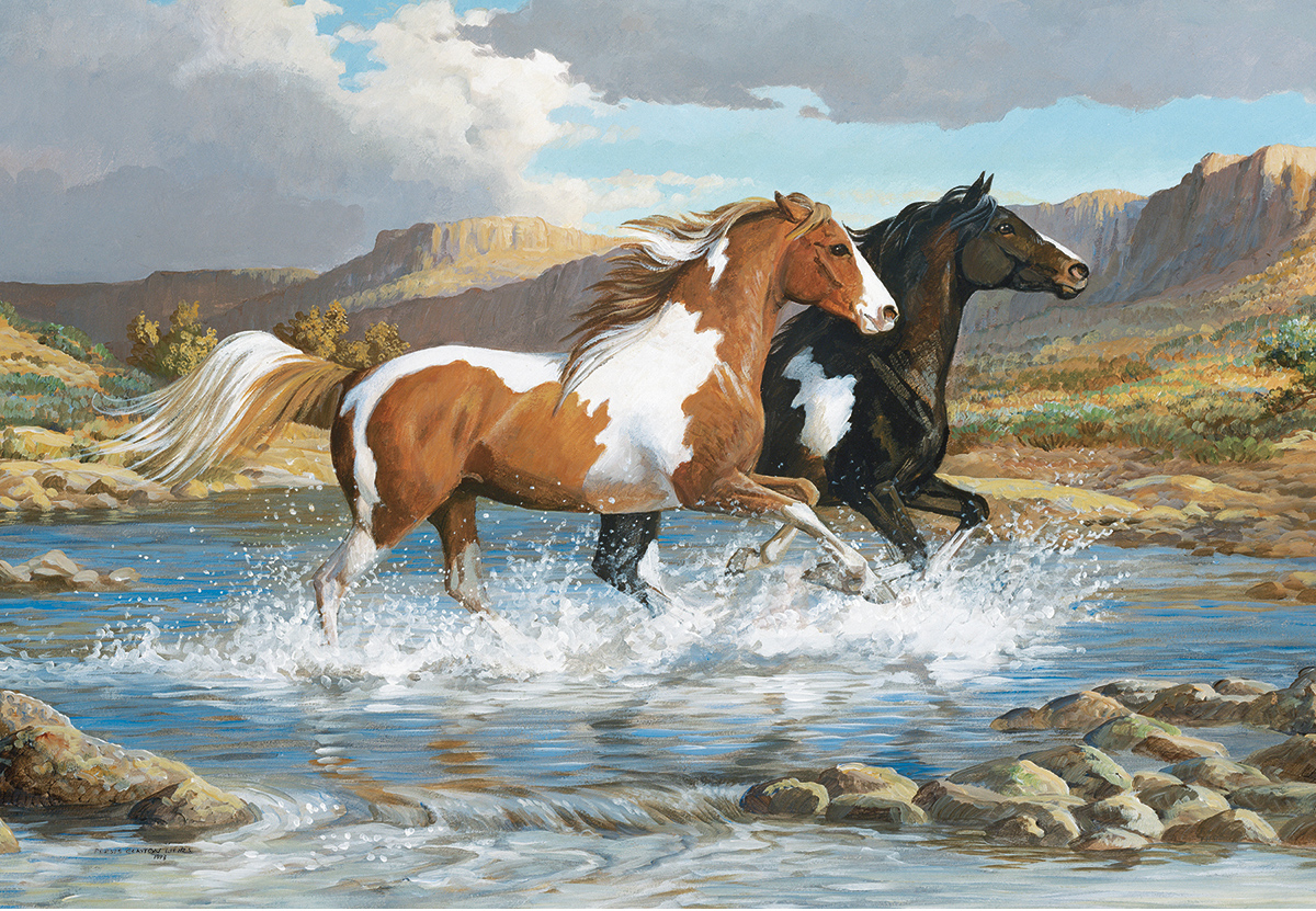 Stream Canter Animals Jigsaw Puzzle