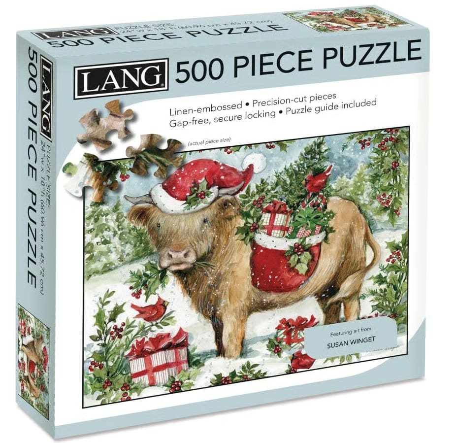 Lang Holiday Highland Cow  Christmas