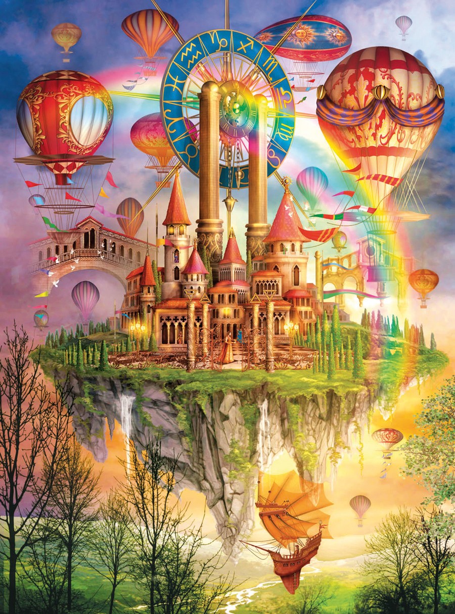 Above the Clouds Castle Glitter / Shimmer / Foil Puzzles