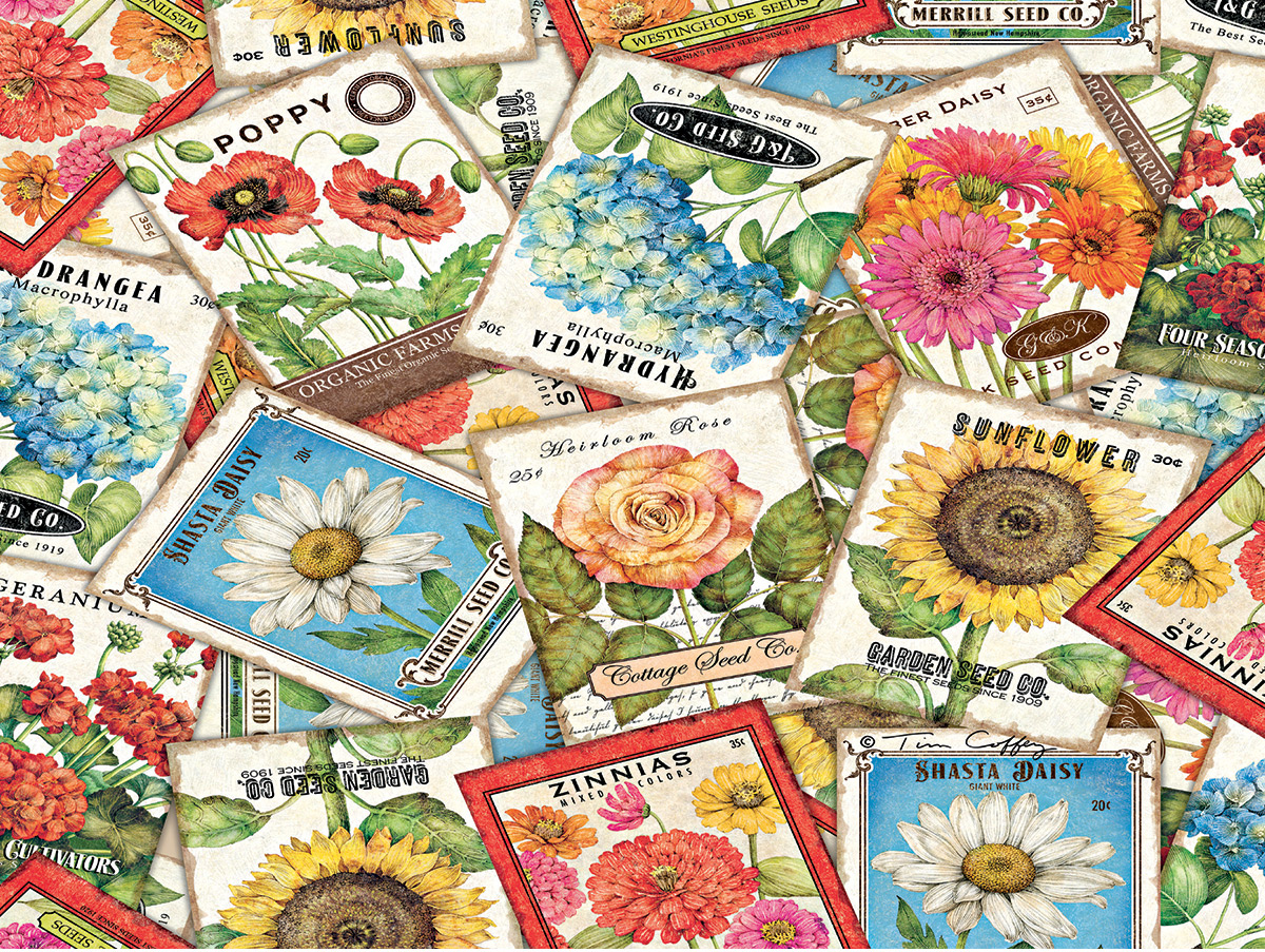 Seed Packets Flower & Garden Jigsaw Puzzle