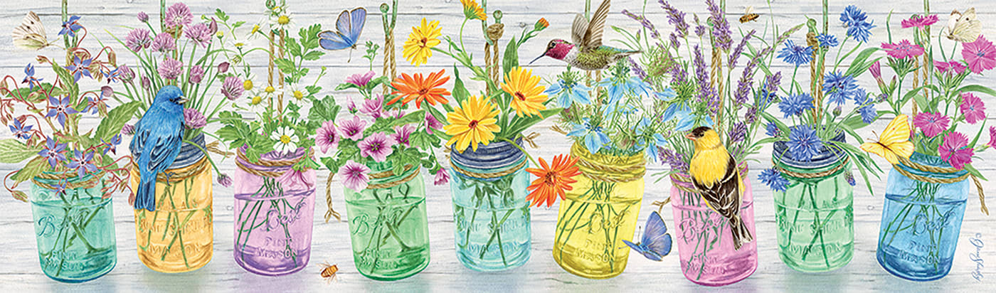 Herb Jars Flower & Garden