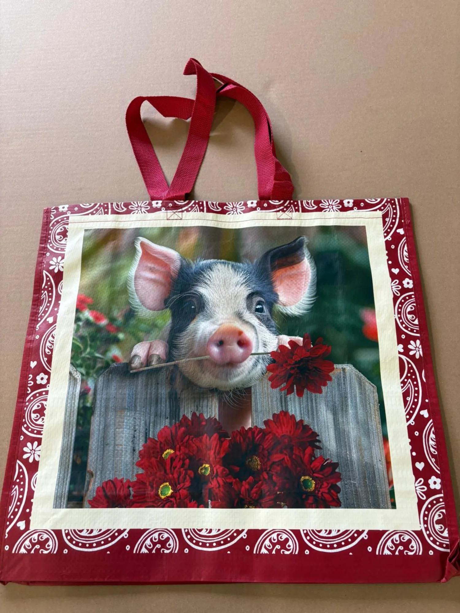Paisley the Pig Goodwill Tote