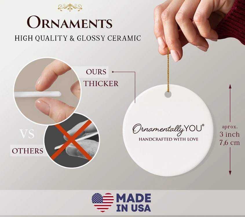 Christmas Ceramic Ornament - President Trump