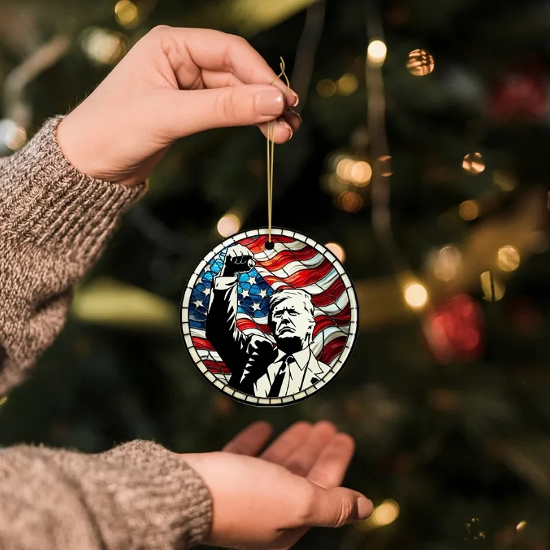Christmas Ceramic Ornament - President Trump