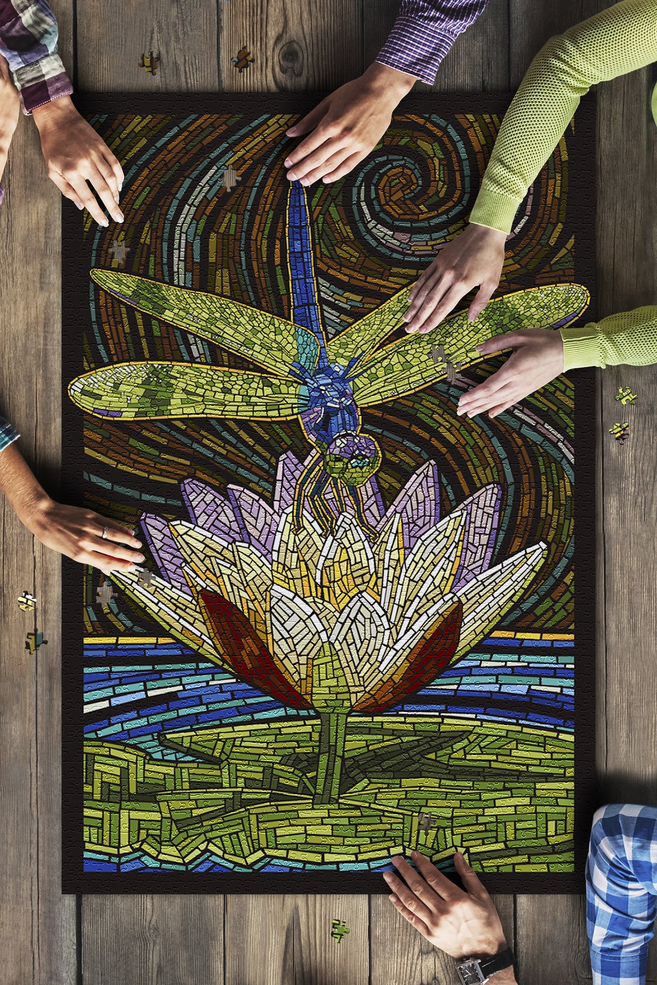 Dragonfly, Paper Mosaic