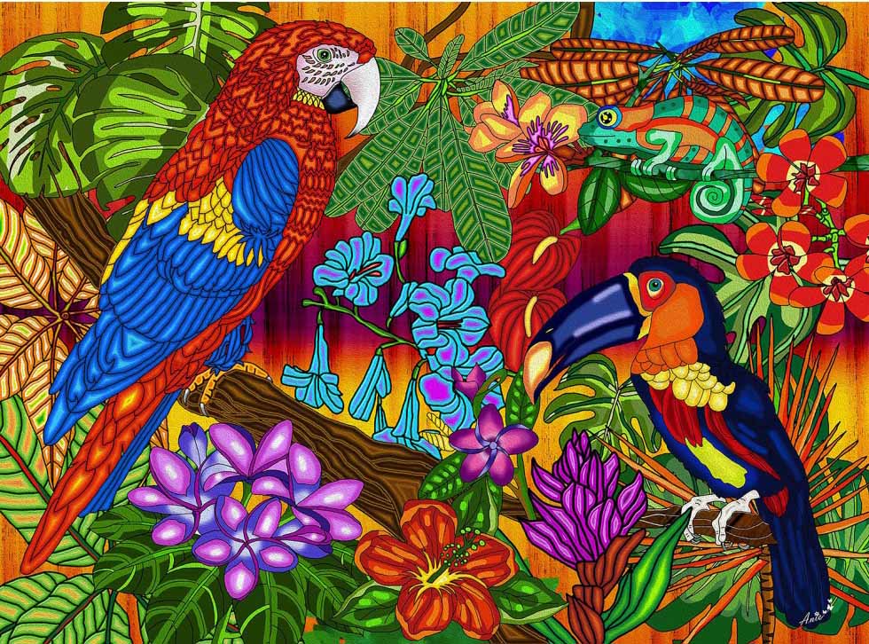 Tropics Birds Jigsaw Puzzle