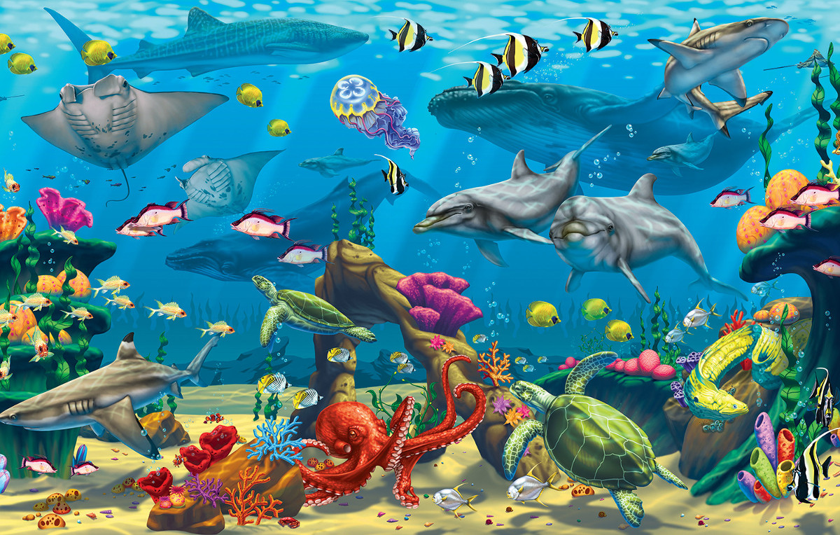 Ocean Adventure Sea Life Jigsaw Puzzle