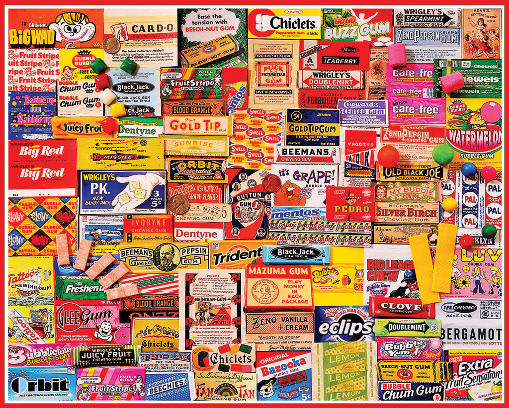 Gum Wrappers Food and Drink Jigsaw Puzzle