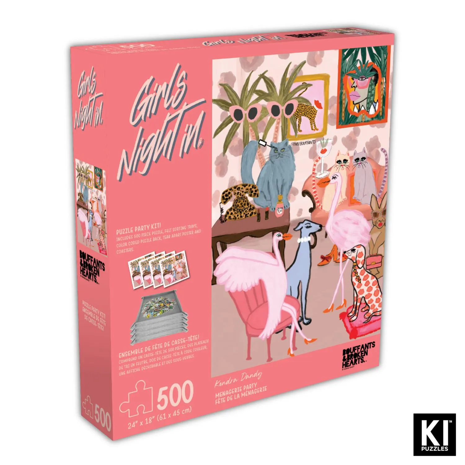 Bouffants & Broken Hearts - Menagerie Puzzle Party Kit