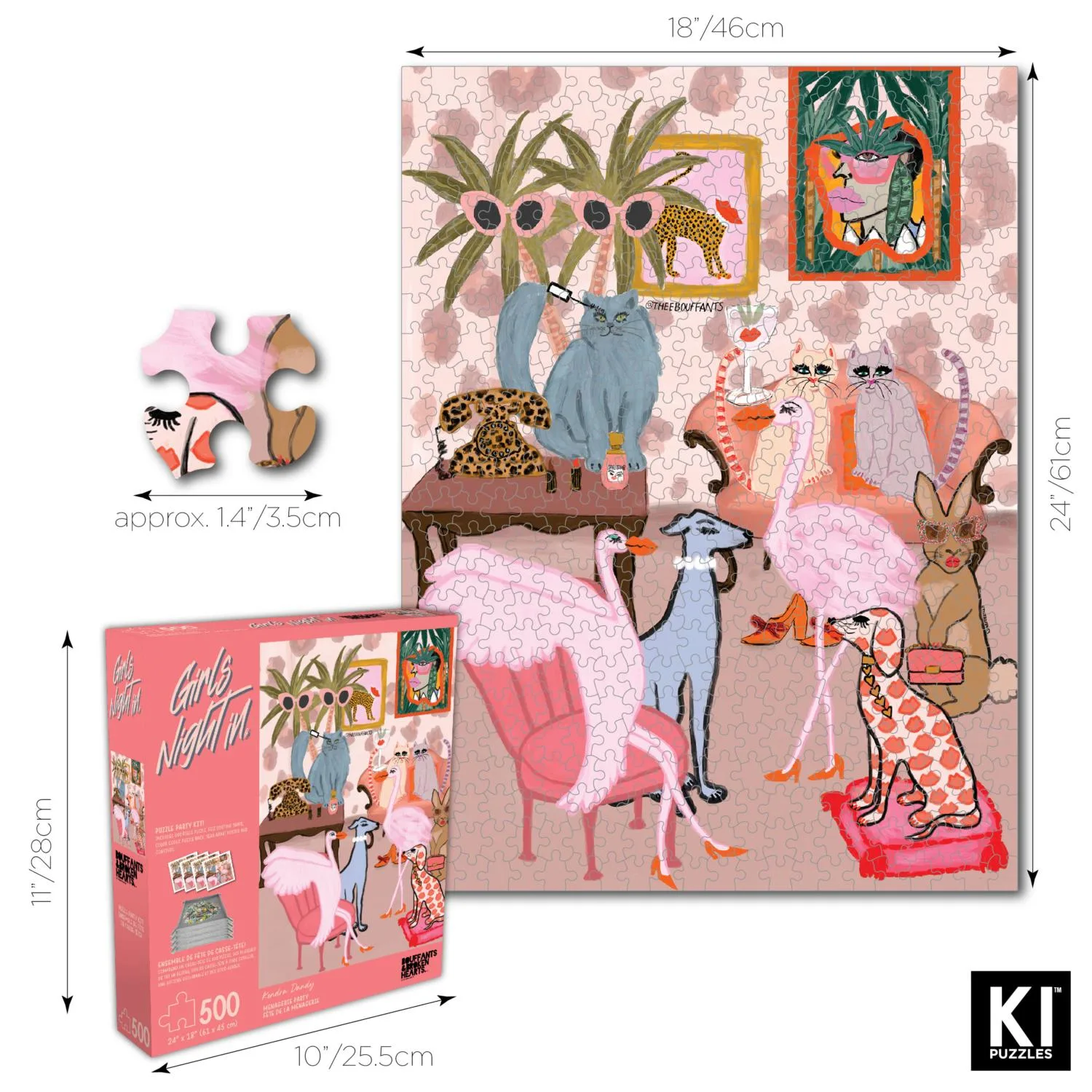 Bouffants & Broken Hearts - Menagerie Puzzle Party Kit