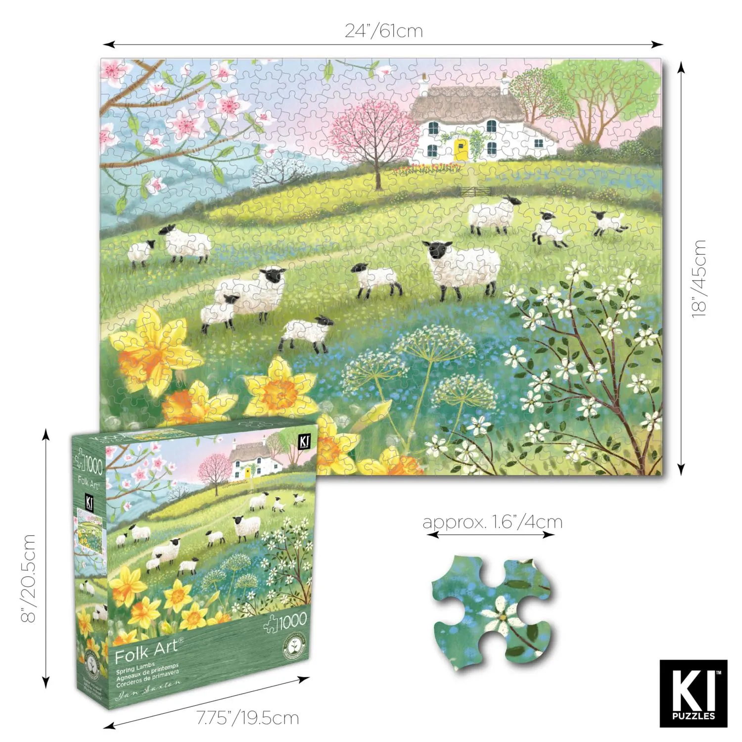 Folk Art - Ian Saxton - Spring Lambs