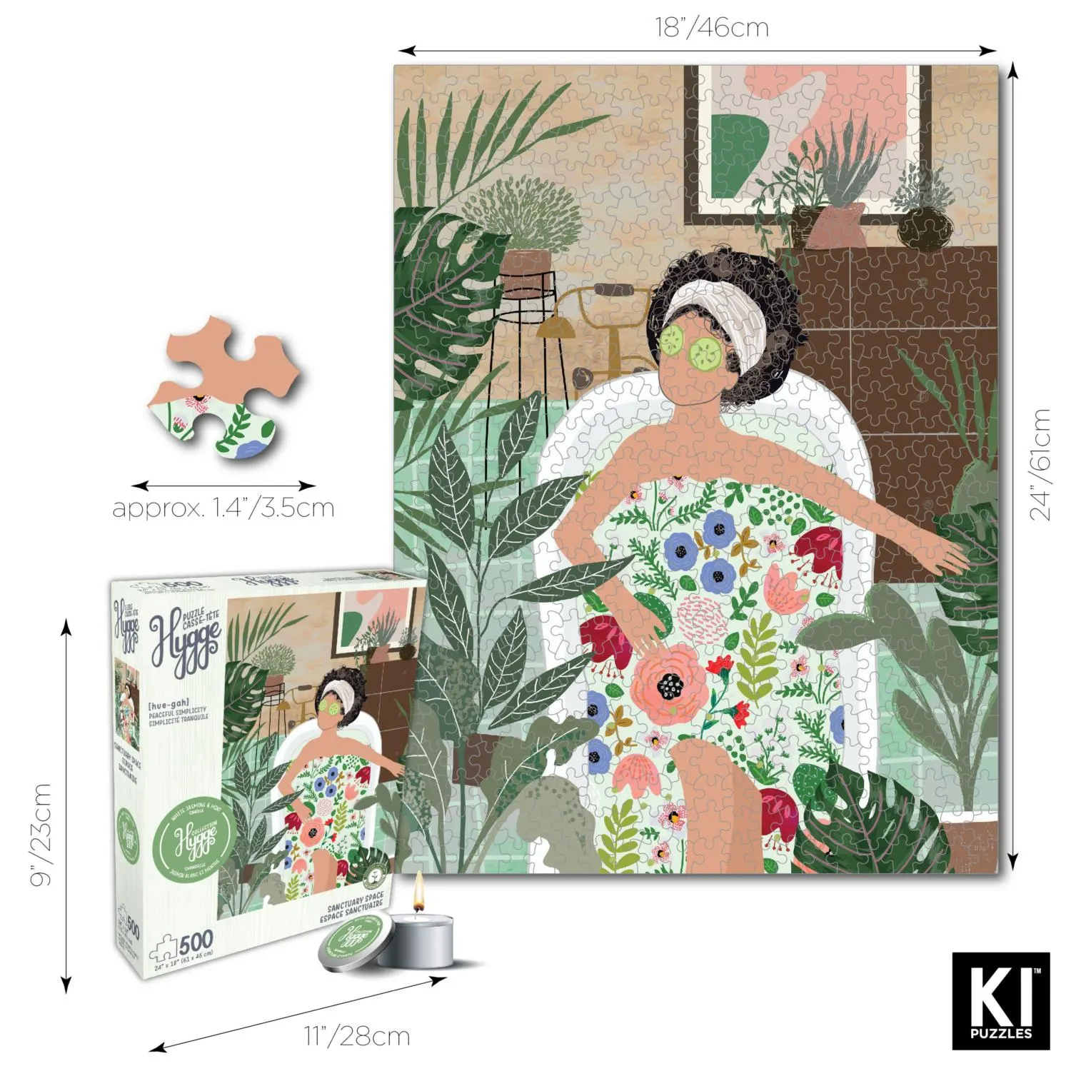 Aromatherapy Hygge - Sanctuary Space (Includes Candle) - Scratch and Dent