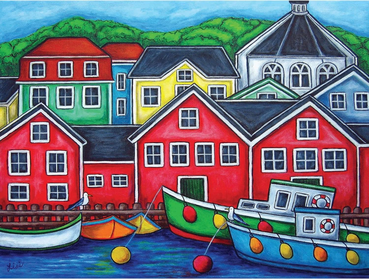 Canadian Art Collection - Lisa Lorenz - Colours of Lunenburg Boat