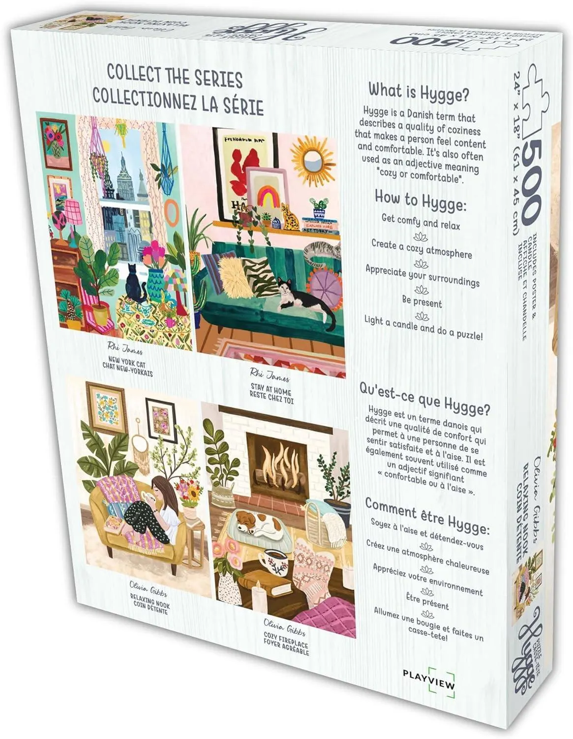 Hygge Collection With Candle Cat In The Window