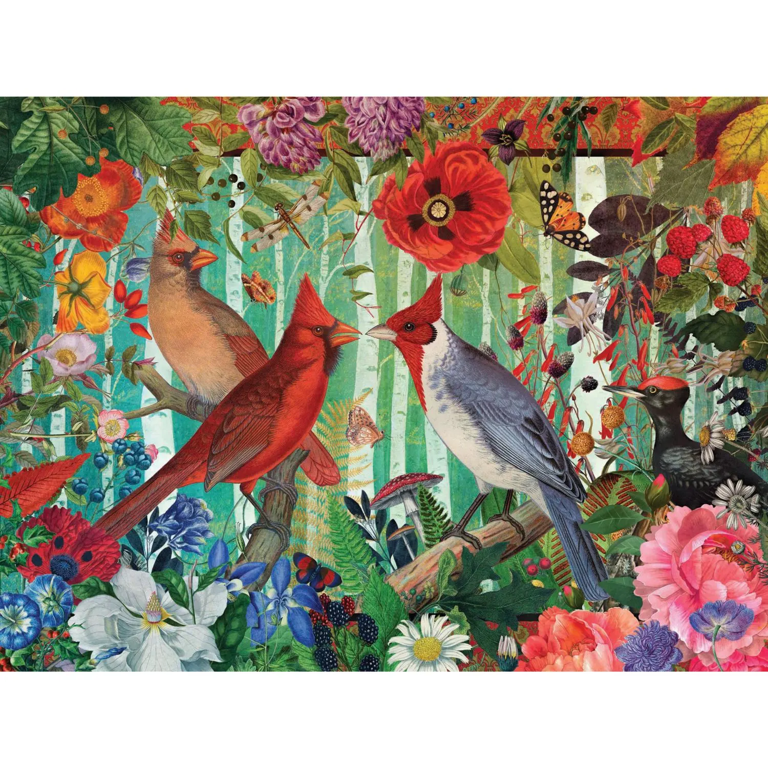 Flights of Fancy - Jena Dellagrottaglia - Birch Cardinals - Scratch and Dent Birds