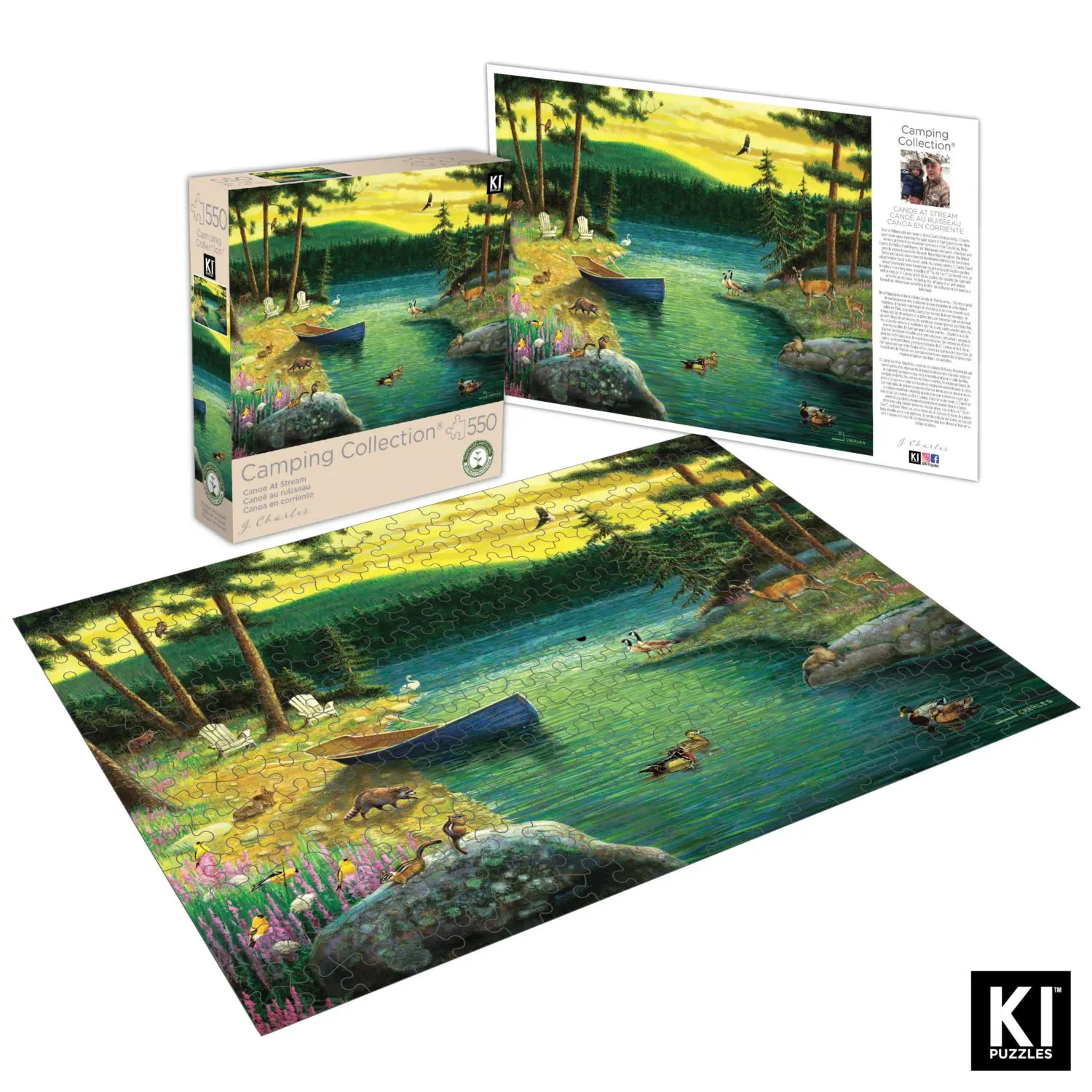 Camping Collection - Canoe At Stream