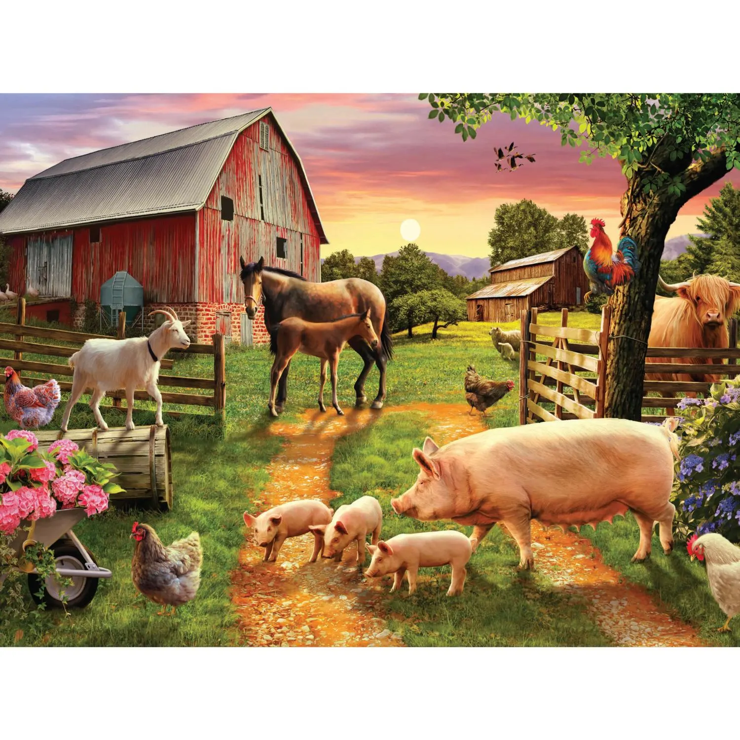 Sharon Steele - Playful Day At The Farm Farm