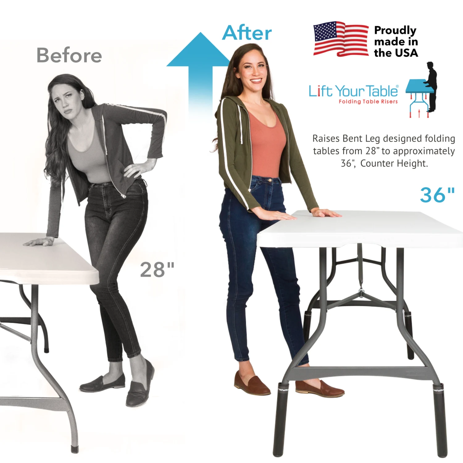 Counter Height (Non-Slip Foot)