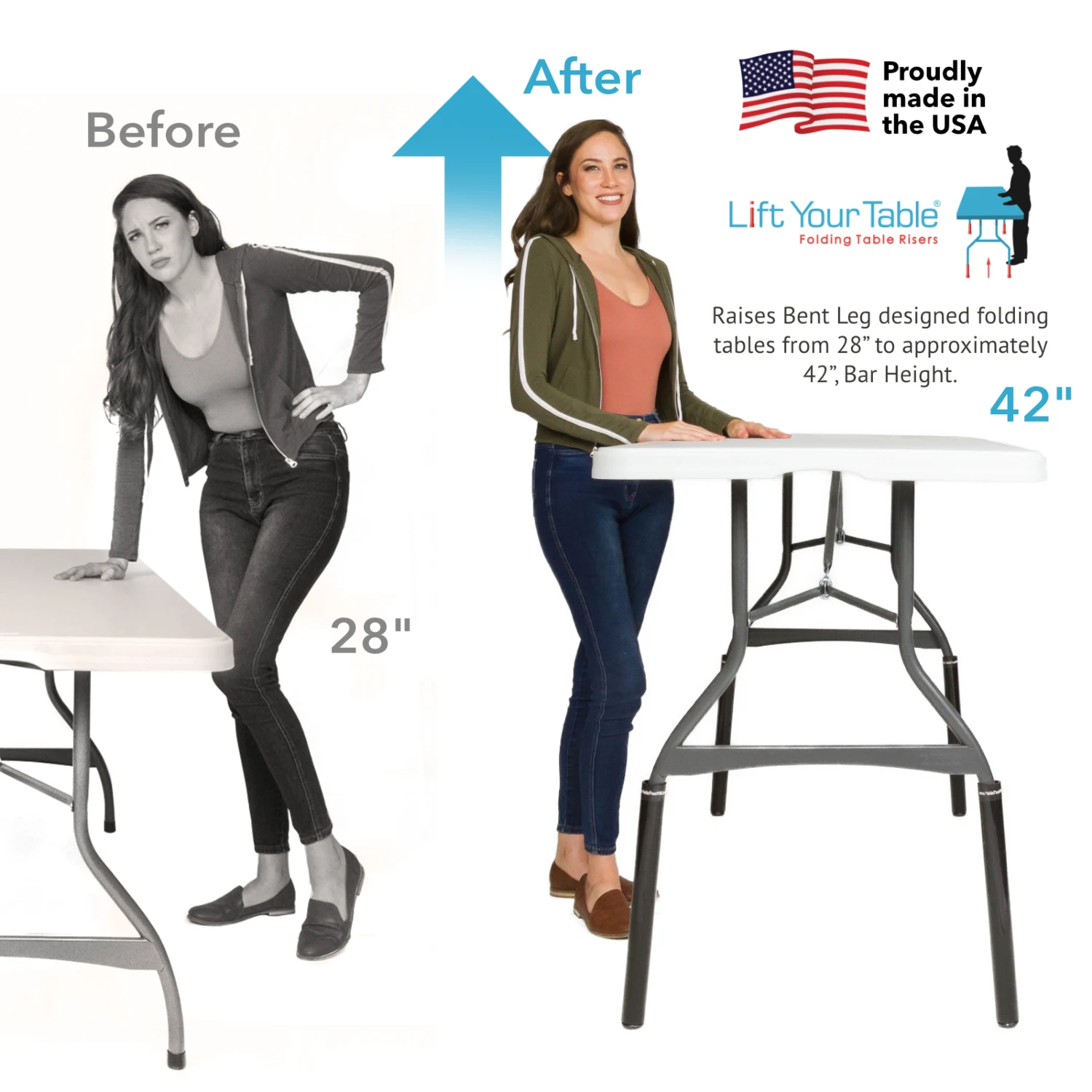 Bar Height (Non-Slip Foot)