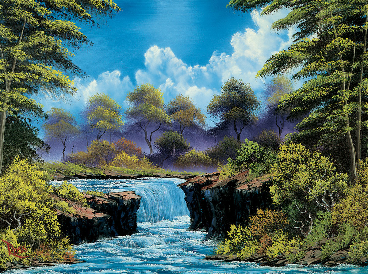Summer:  Joy of Puzzles with Bob Ross Summer Jigsaw Puzzle