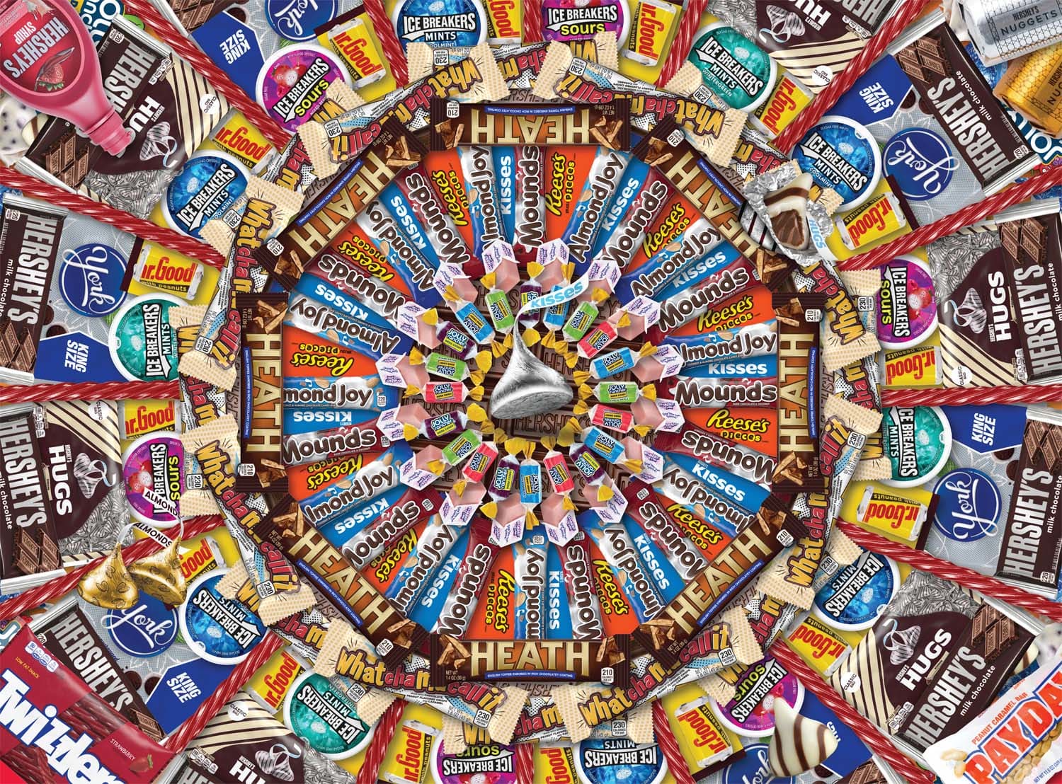 Radial Collage Dessert & Sweets