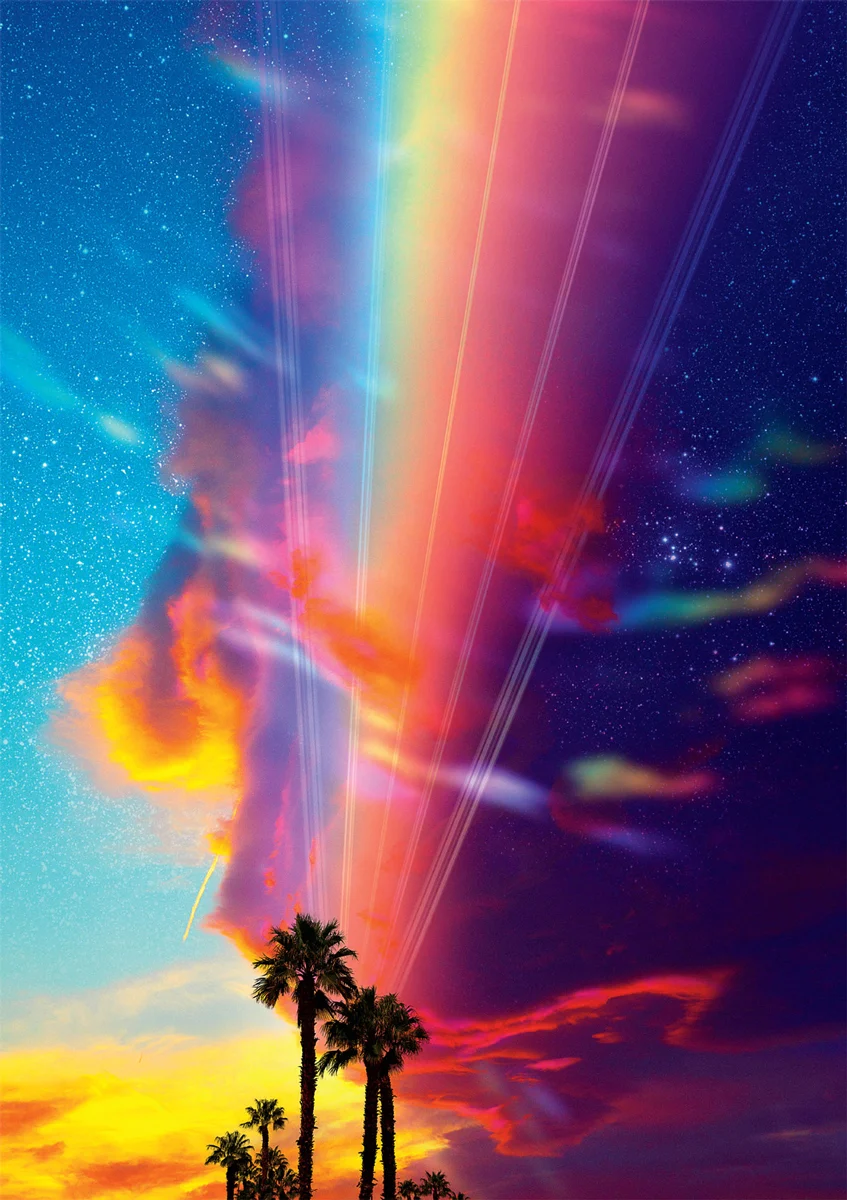 Blue Stars Rainbow & Gradient