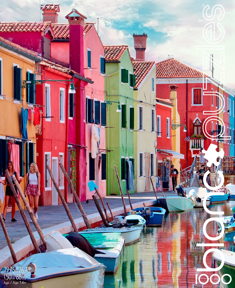 Blanc:The Canals of Burano Italy - Scratch and Dent