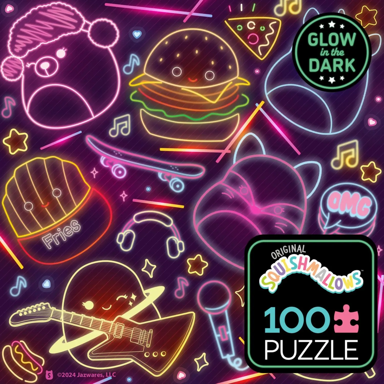 Squishmallow Neon Lights Game & Toy