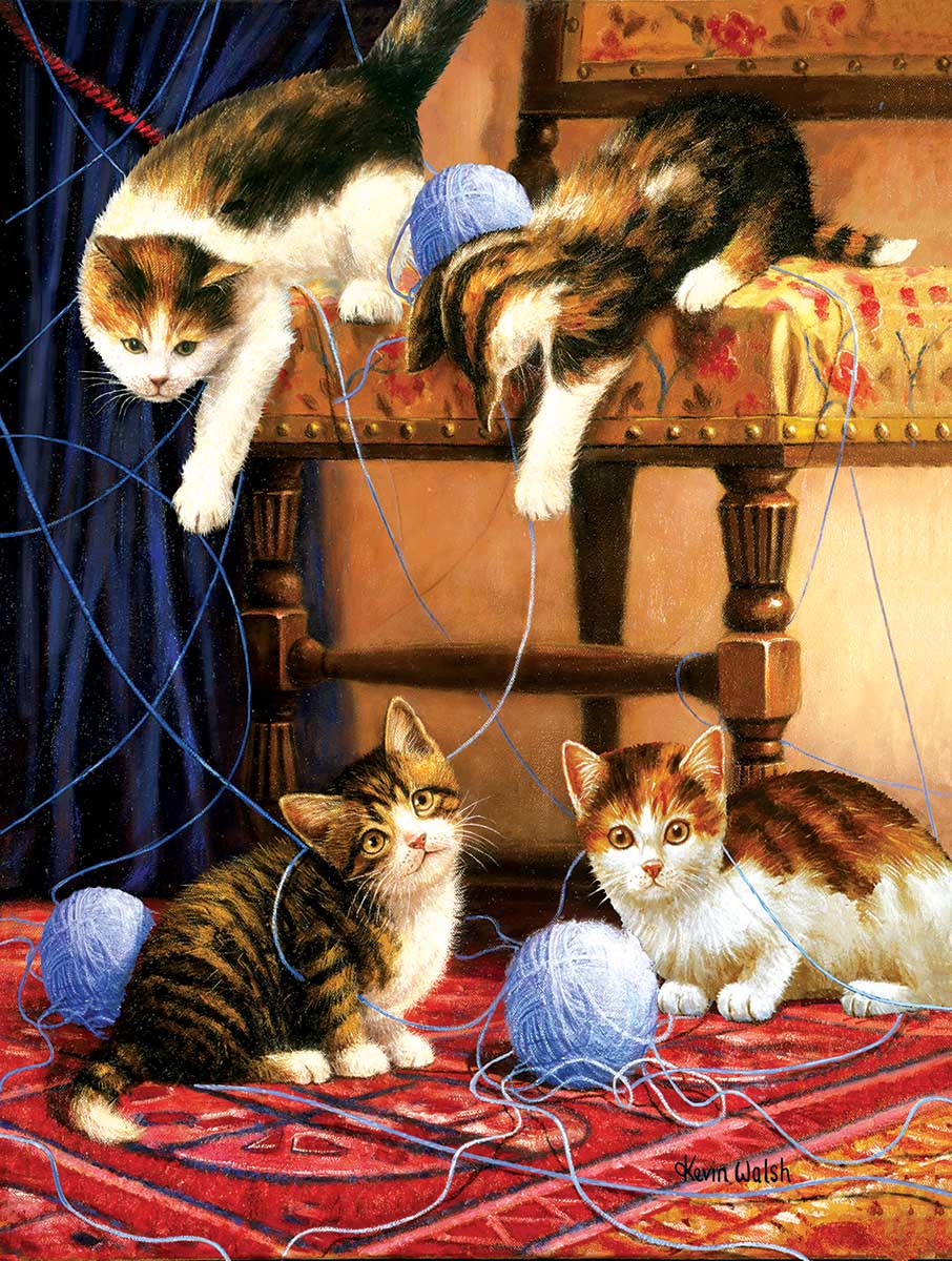 Balls of Yarn Cats Jigsaw Puzzle