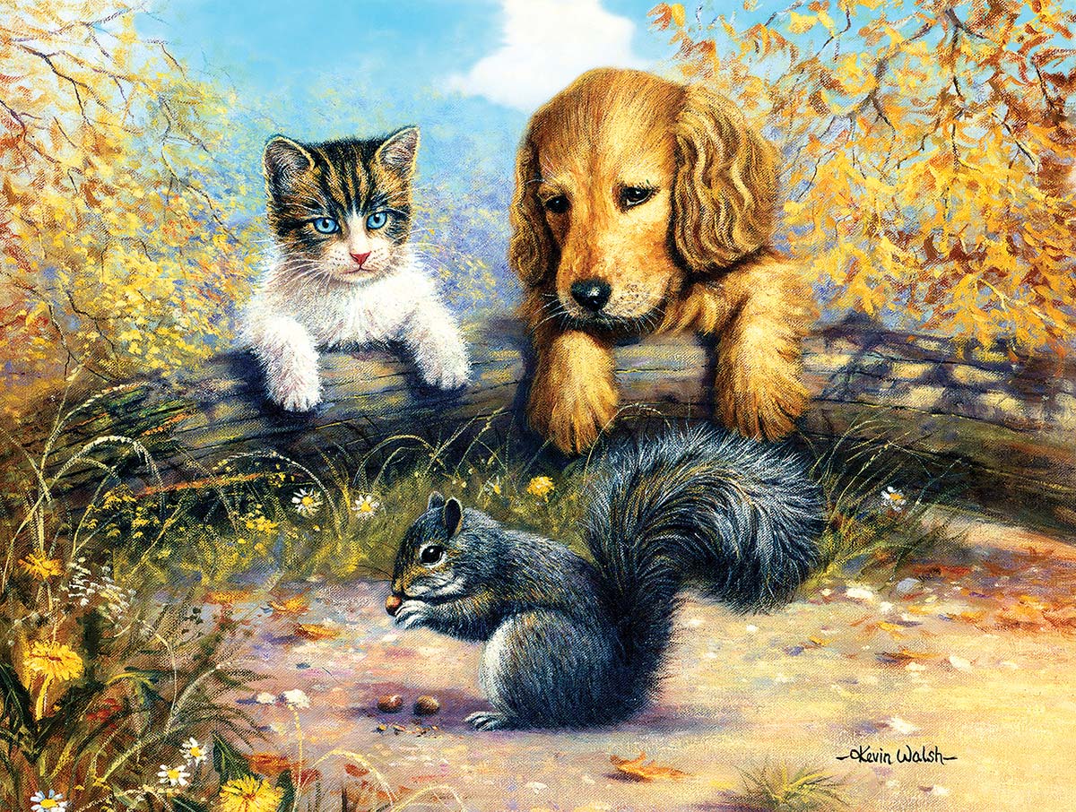 A Grand Stand View Cats Jigsaw Puzzle